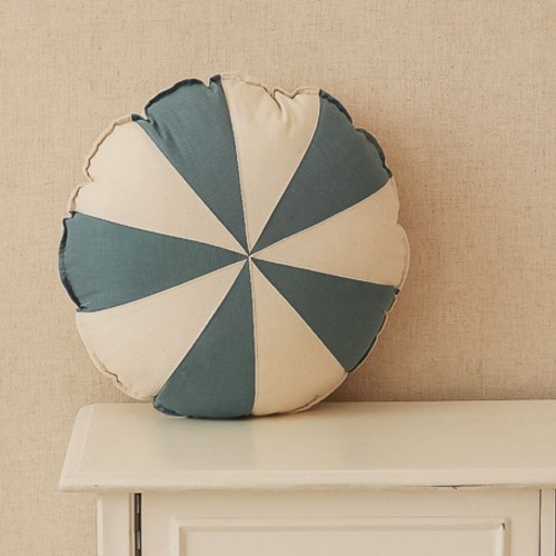 PATCHWORK KISSEN BLAU ZIRKUS