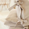 LEINEN BABYBETTWÄSCHE 100X135 CM BEIGE