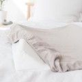 LEINEN WICKELAUFLAGEBEZUG BEIGE