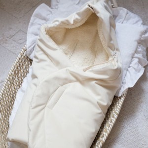 BABYLY - BABY AUTOSITZDECKE CREME PERLE