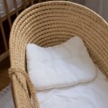 LEINEN BABYKISSEN 40X60 CM WEISS