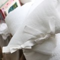 LEINEN BABYBETTWÄSCHE 100X135 CM WEISS