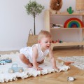 Samt Spielmatte mit Rüschen