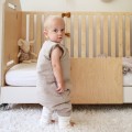 LEINEN SCHLAFSACK MIT BEINEN FÜR KLEINKINDER PUDERROSA