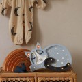 LAMPE KATZE GRAU
