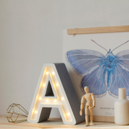 Lampe Buchstabe