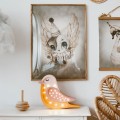 LAMPE VOGEL Honig Orange