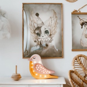 LITTLE LIGHTS - LAMPE VOGEL HONIG ORANGE