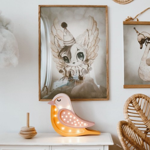 LAMPE VOGEL Honig Orange