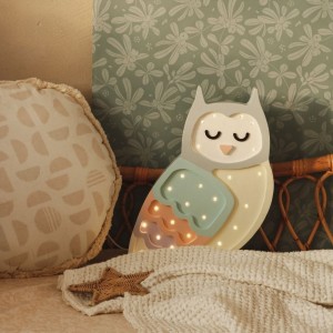 LITTLE LIGHTS - LAMPE EULE PASTELL REGENBOGEN 