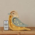 MINI LAMPE VOGEL Khaki Helles Senfgelb