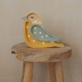 MINI LAMPE VOGEL Khaki Helles Senfgelb