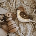 MINI LAMPE VOGEL Kaffee-Beige