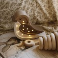 MINI LAMPE VOGEL Kaffee-Beige