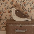 MINI LAMPE VOGEL Kaffee-Beige