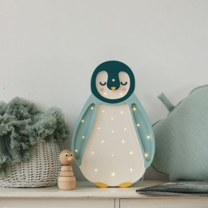 LITTLE LIGHTS - LAMPE PINGUIN TEAL