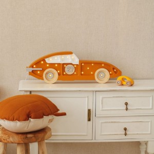 LITTLE LIGHTS - LAMPE RENNWAGEN SENFGELB