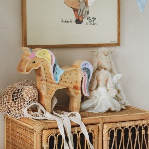 LITTLE LIGHTS - LAMPE EINHORN REGENBOGEN HOLZ