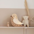 LAMPE VOGEL KAFFEE HOLZ