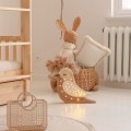 LAMPE VOGEL KAFFEE HOLZ