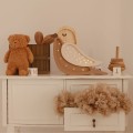 LAMPE VOGEL KAFFEE HOLZ