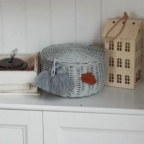 Weidenschatulle GRAU