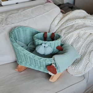 LITTLE DREAMS - WEIDENWIEGE FÜR PUPPEN Mintgrün 