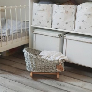 LITTLE DREAMS - WEIDENWIEGE FÜR PUPPEN GRAU