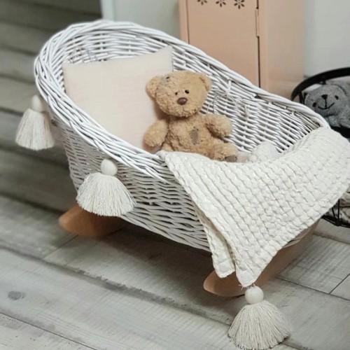 Weidenwiege für Puppen