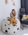 KINDER POUF MIT SCHWARZ STERNE