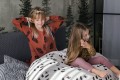 KINDER POUF MIT PANDAS