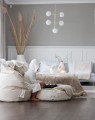 KINDER POUF EINFACH GRAU