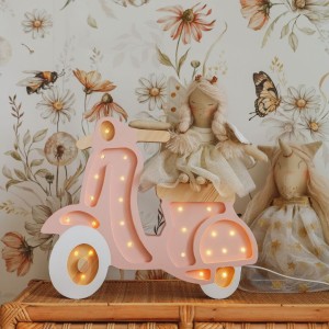 LITTLE LIGHTS - LAMPE ROLLER PUDERROSA