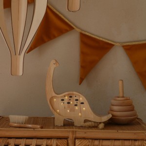 LITTLE LIGHTS - MINI LAMPE DINO DIPLODOKUS JURASSISCHES HOLZ