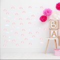 WANDAUFKLEBER MINI REGENBÖGEN ROSA