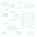 WANDAUFKLEBER MINI WOLKEN BLAU