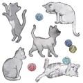 Wandsticker Katzen