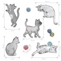 Wandsticker Katzen