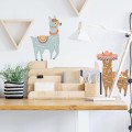 Set von Wandstickern Lamas