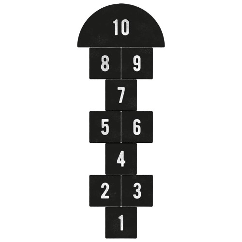 Himmel und Hölle Bodenaufkleber