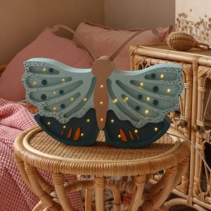 LITTLE LIGHTS - LAMPE SCHMETTERLING GAENSEBLAEMCHEN BLAU
