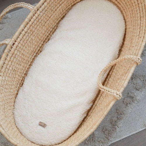 KINDERWAGEN/MOSES-KORBBLATT TEDDY CREME