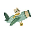 Nachtlampe Flugzeug mit Bär