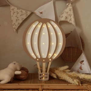 LITTLE LIGHTS - LAMPE HEIßLUFTBALLON HELLBRAUN