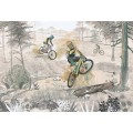 Fototapete mit Mountainbikes