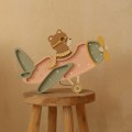 Nachtlampe Flugzeug mit Bär