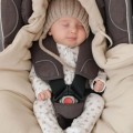MUSSELIN BABY AUTOSITZDECKE SANDBEIGE