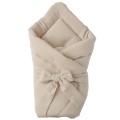 MUSSELIN PUCKDECKE SANDBEIGE