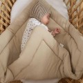 MUSSELIN PUCKDECKE SANDBEIGE