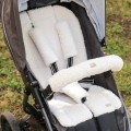 KINDERWAGENPOLSTER TEDDY CREME